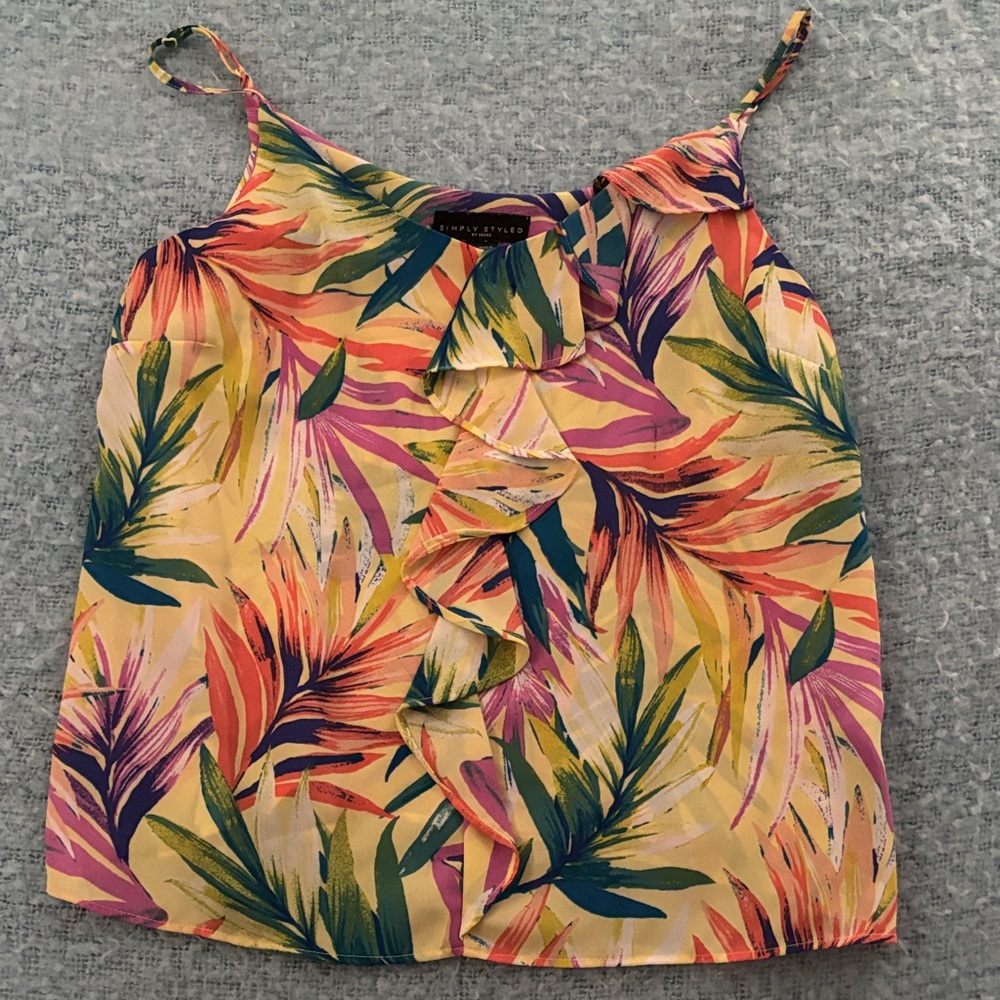 Simply Styled Multicolor Tropical Camisole